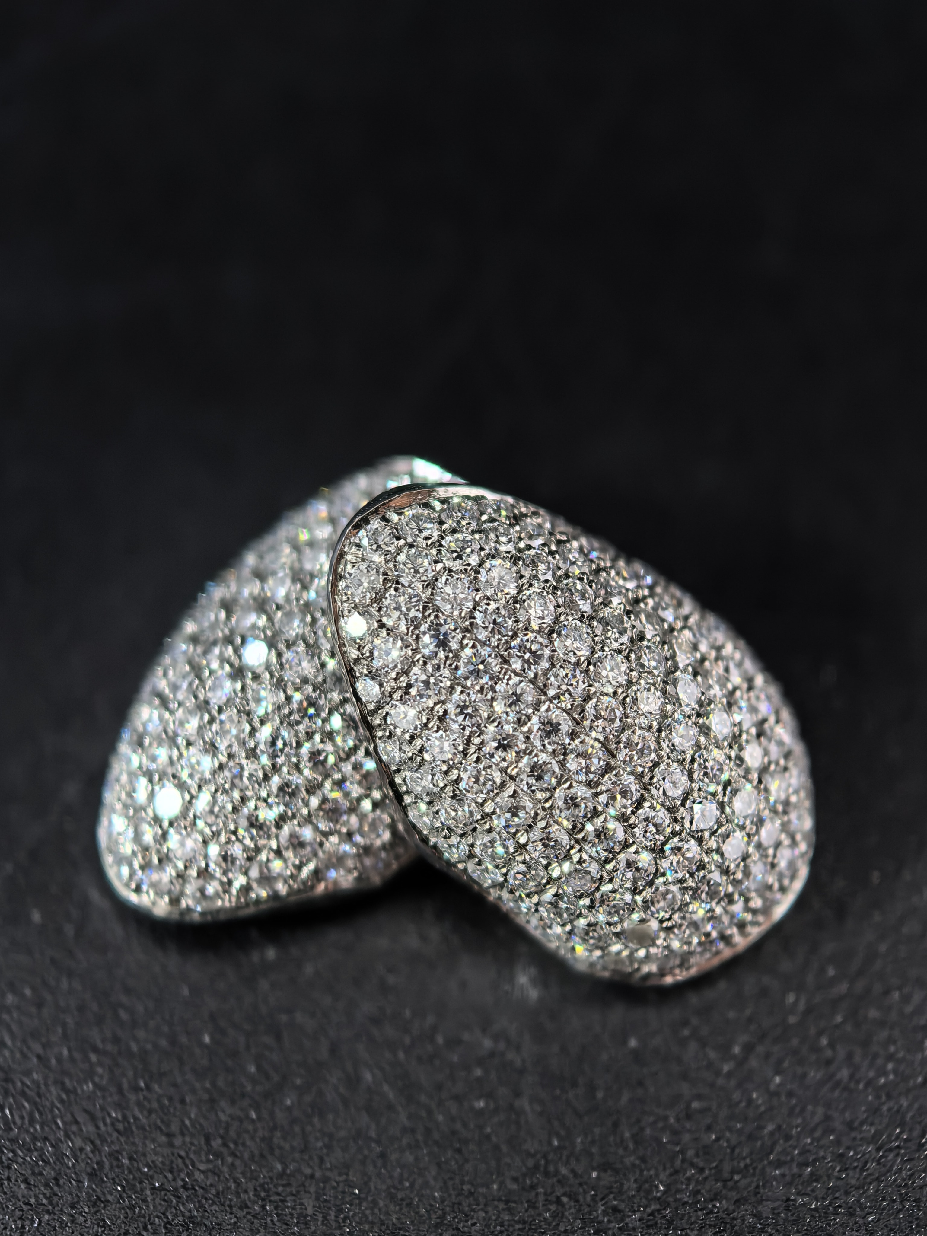 Moissanite Inlaid Gold Crown